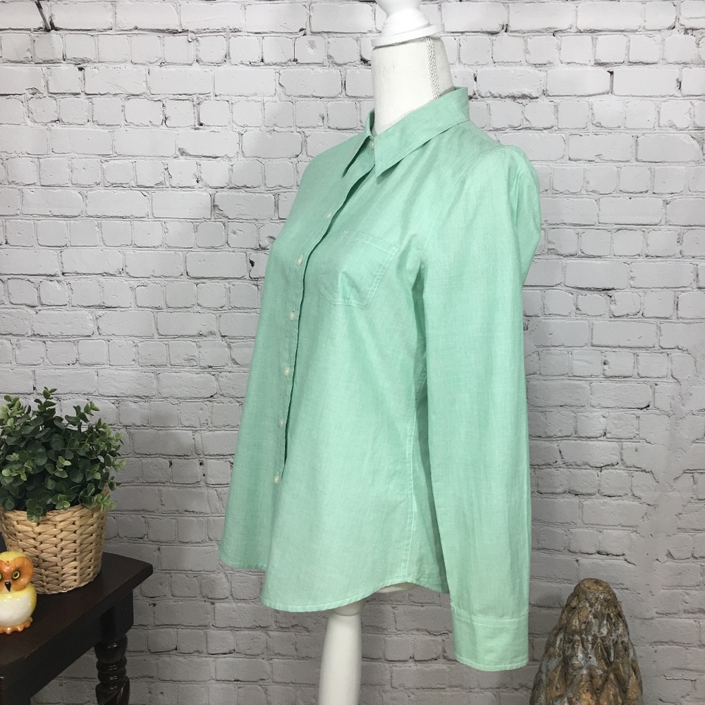Gap Factory Boyfriend Fit Button Up Shirt - Picture 2 of 7